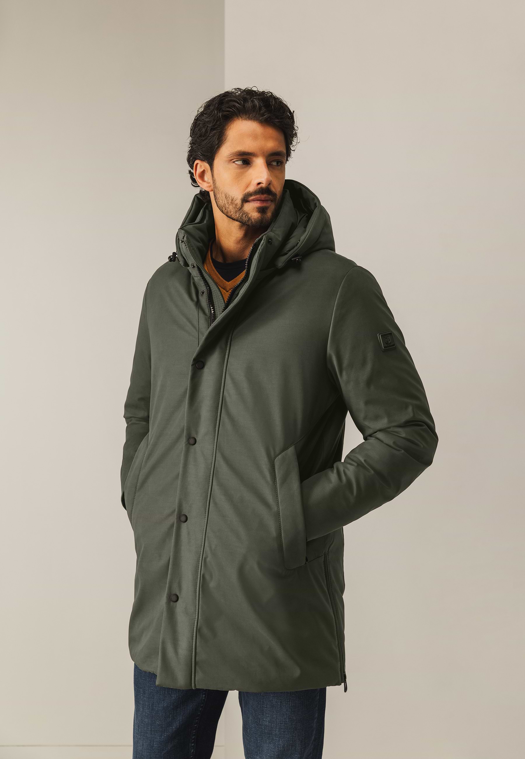 Padded parka with hood