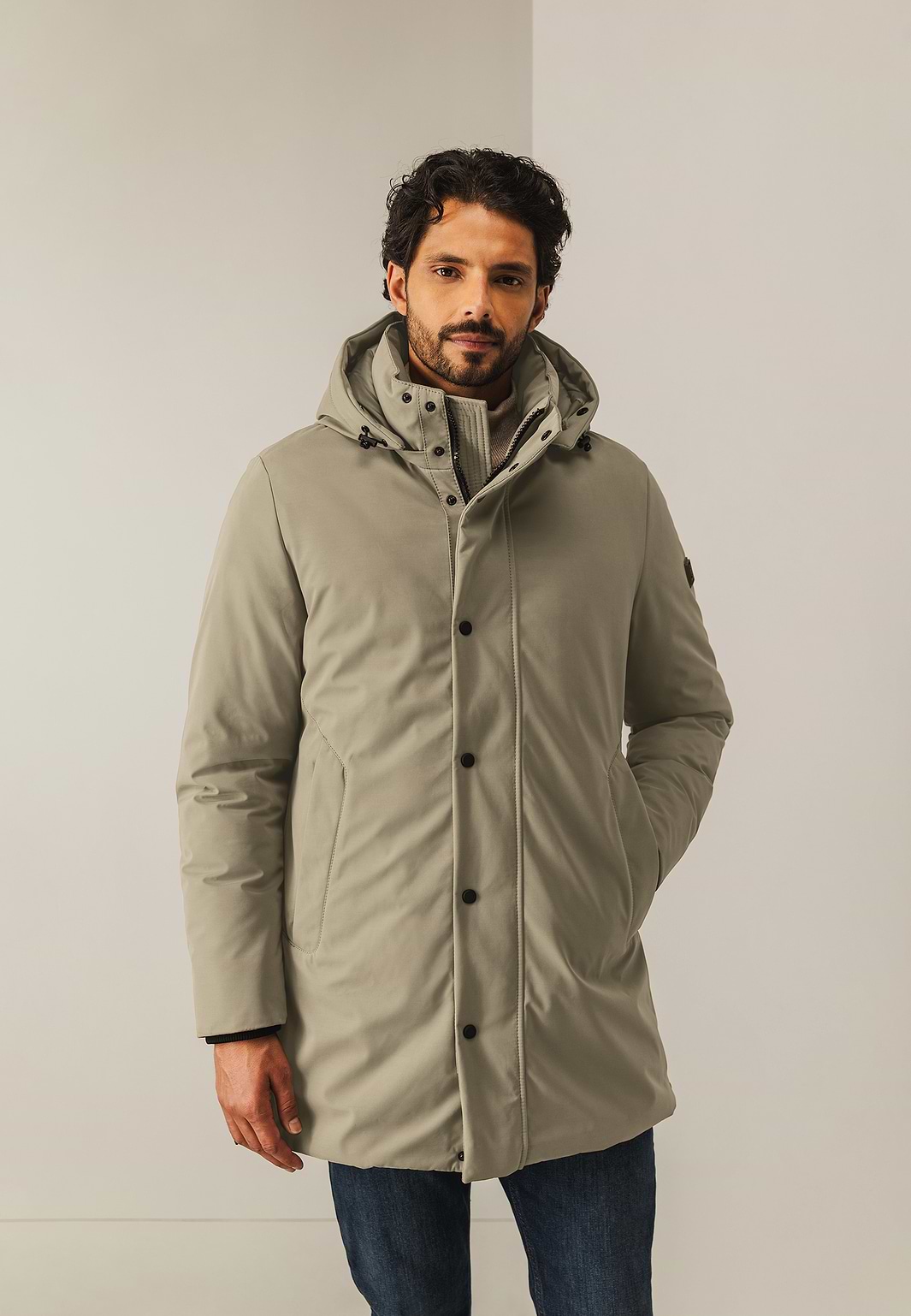Veste Matelassée à Capuche Orsay - Taille 38 - Blanc - Occasion Très Bon état