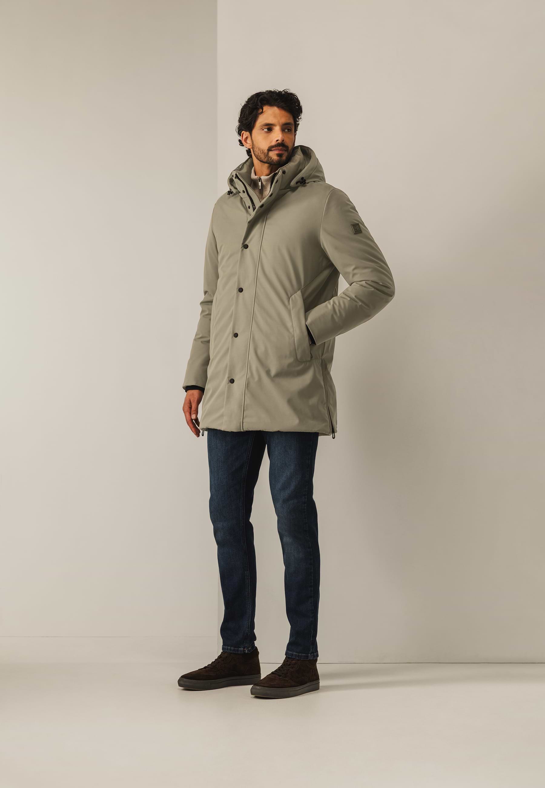 Padded parka with hood
