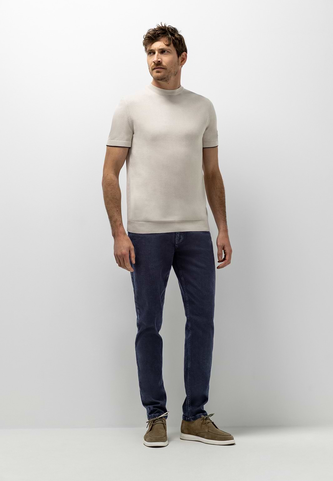 Fijngebreid-T-shirt-met-ronde-hals