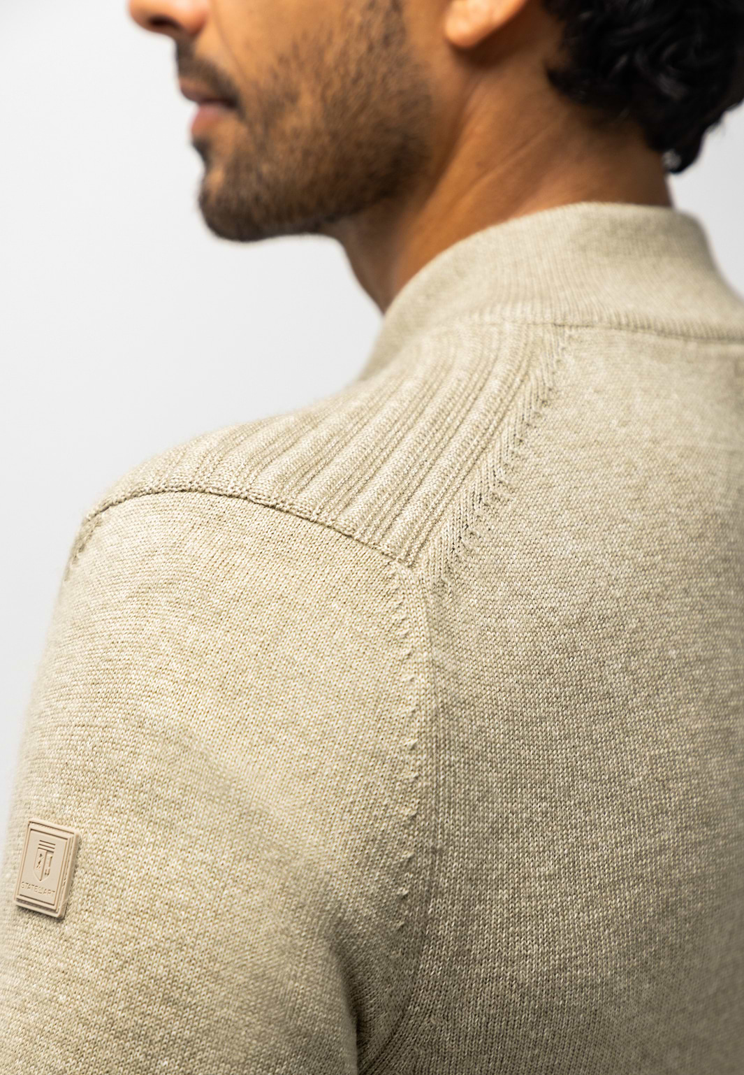 Vest-met-structuurpatroon
