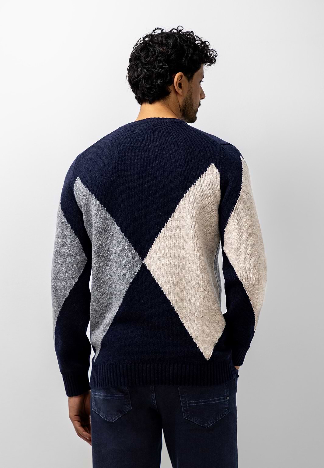 Jacquard-trui-van-lamswolmix
