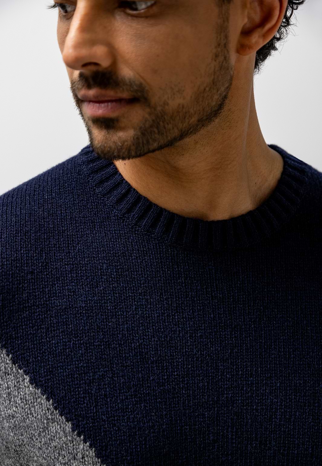 Jacquard-trui-van-lamswolmix
