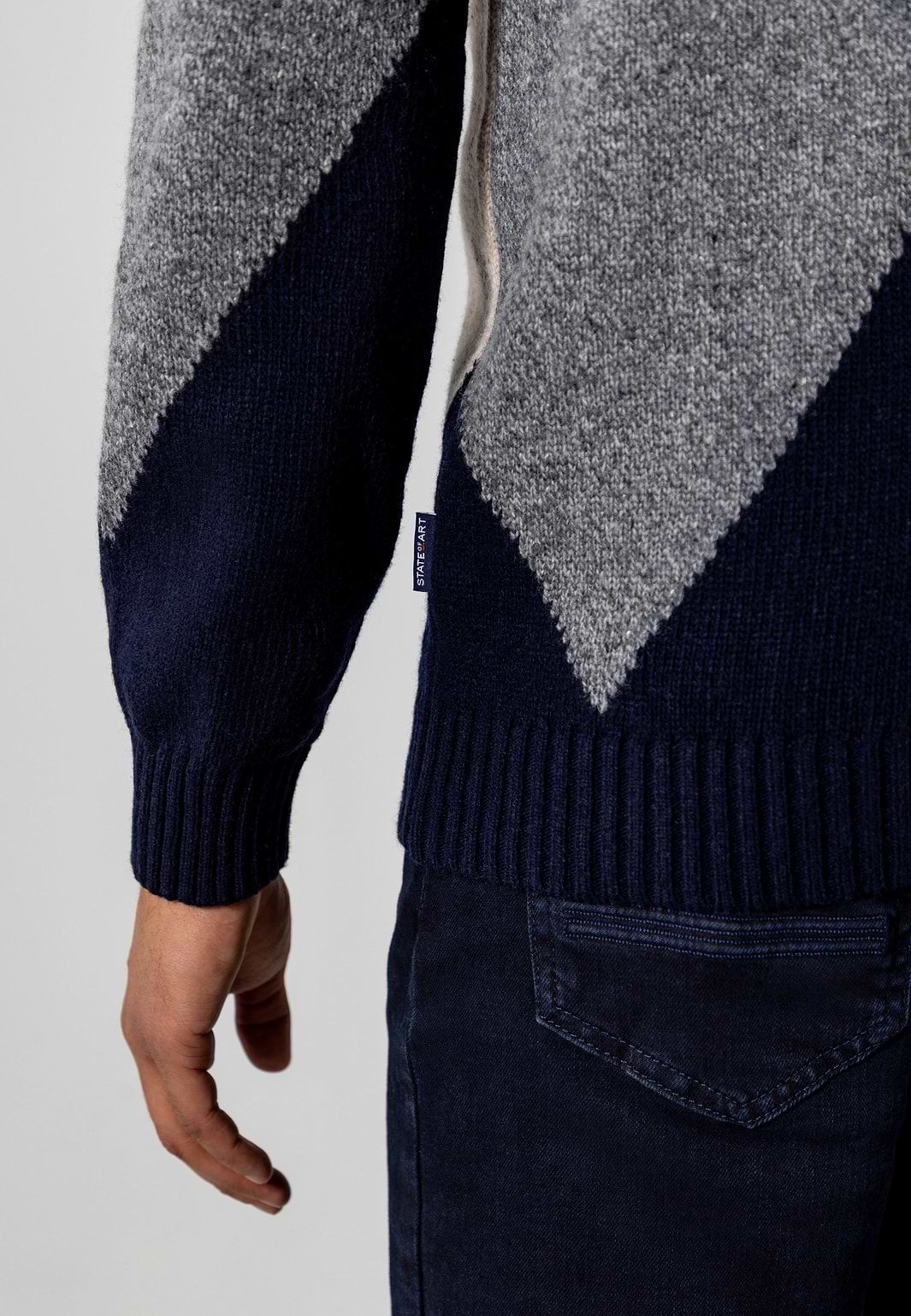 Jacquard-trui-van-lamswolmix