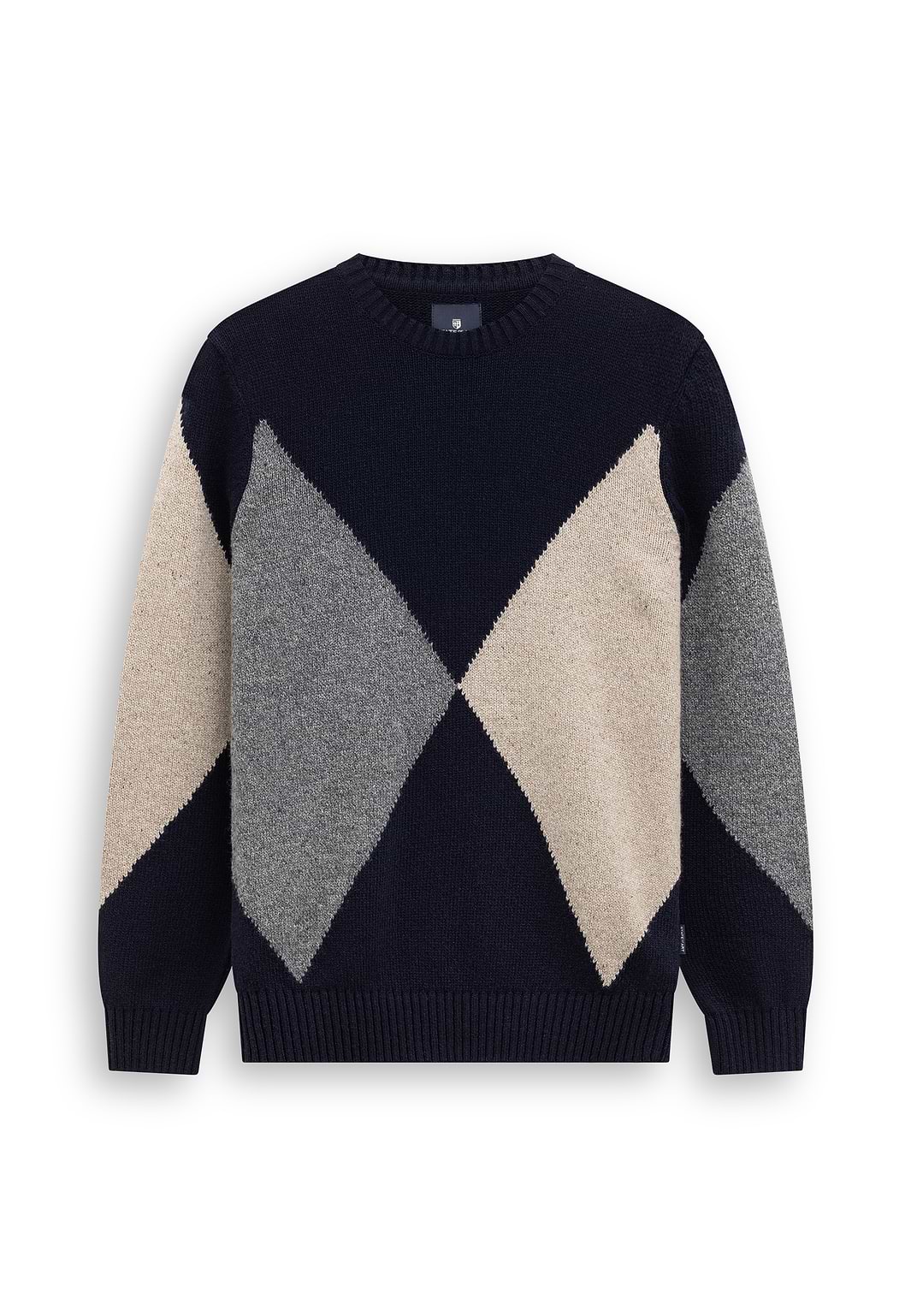 Jacquard-trui-van-lamswolmix