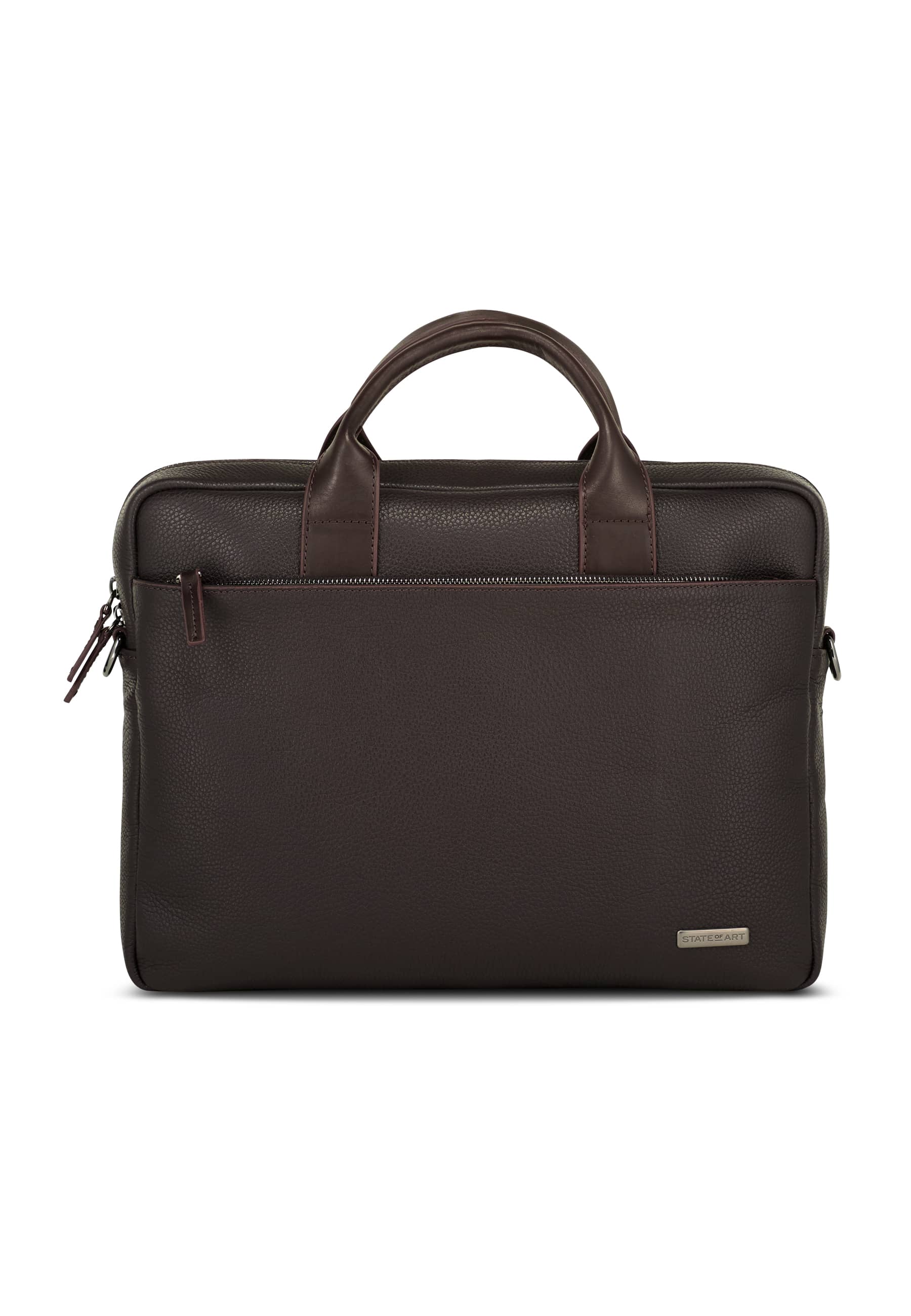 Calf leather laptop bag