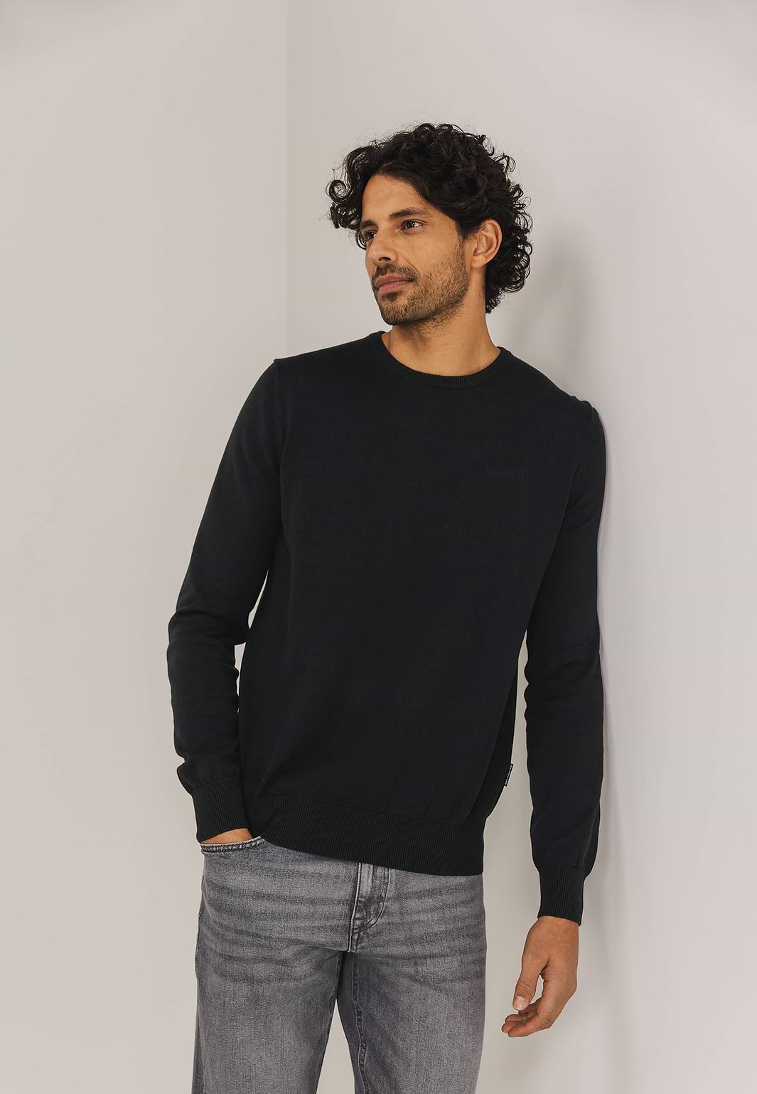 ESSENTIALS-Pullover-mit-Rundhalsausschnitt