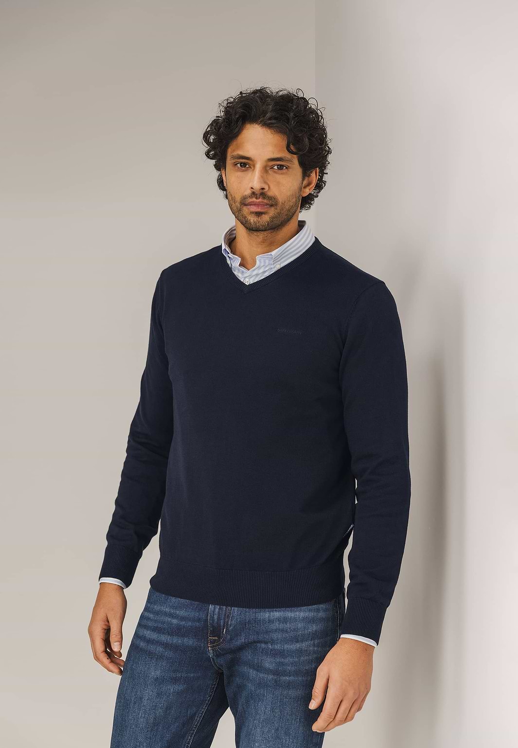 Pull Fermeture Éclair Amazon Essentials | 100% Coton | Coupe Regular | Manches 3/4 | Col Côtelé