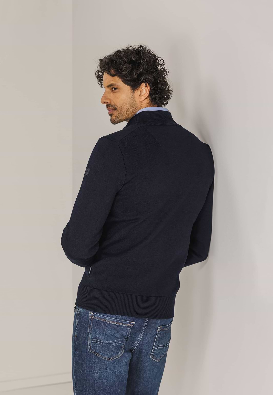 ESSENTIALS-Pullover-aus-Wollmischung