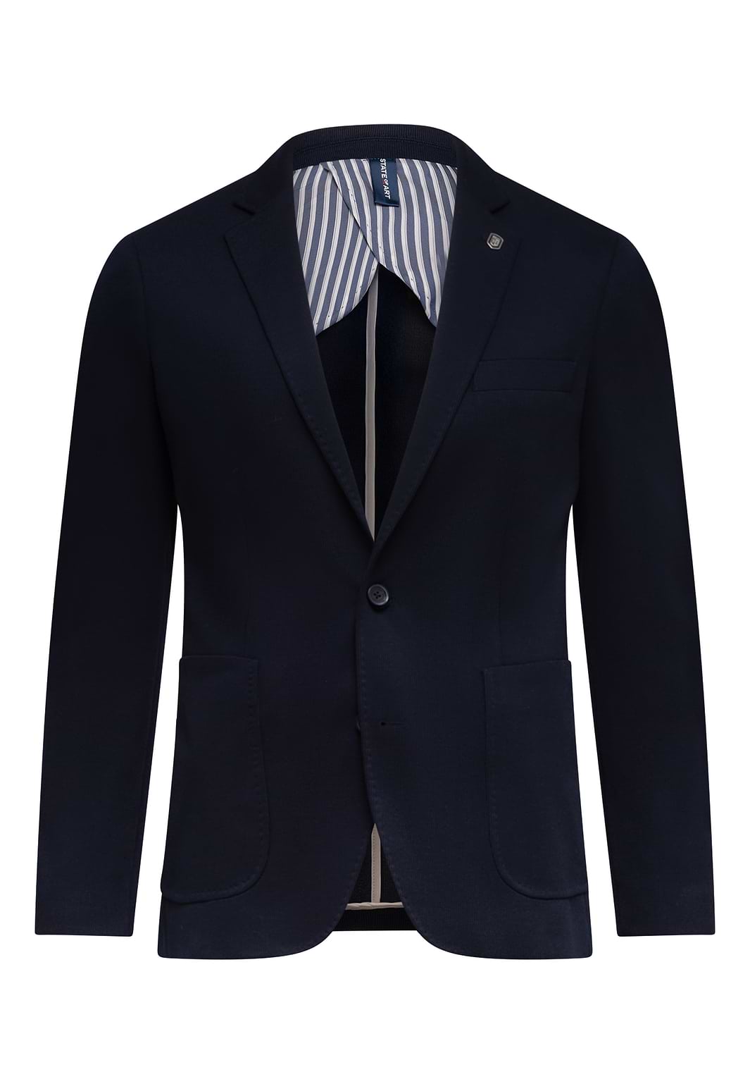 ESSENTIALS-blazer-van-een-polyestermix