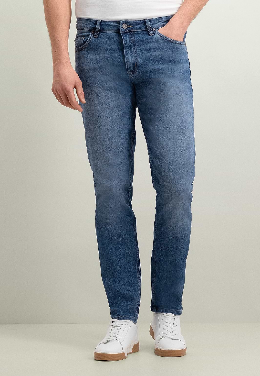 Jean-5-poches-RACER-coupe-classique-en-denim-stretch