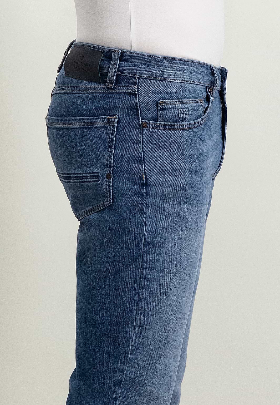 Jean-5-poches-RACER-coupe-classique-en-denim-stretch