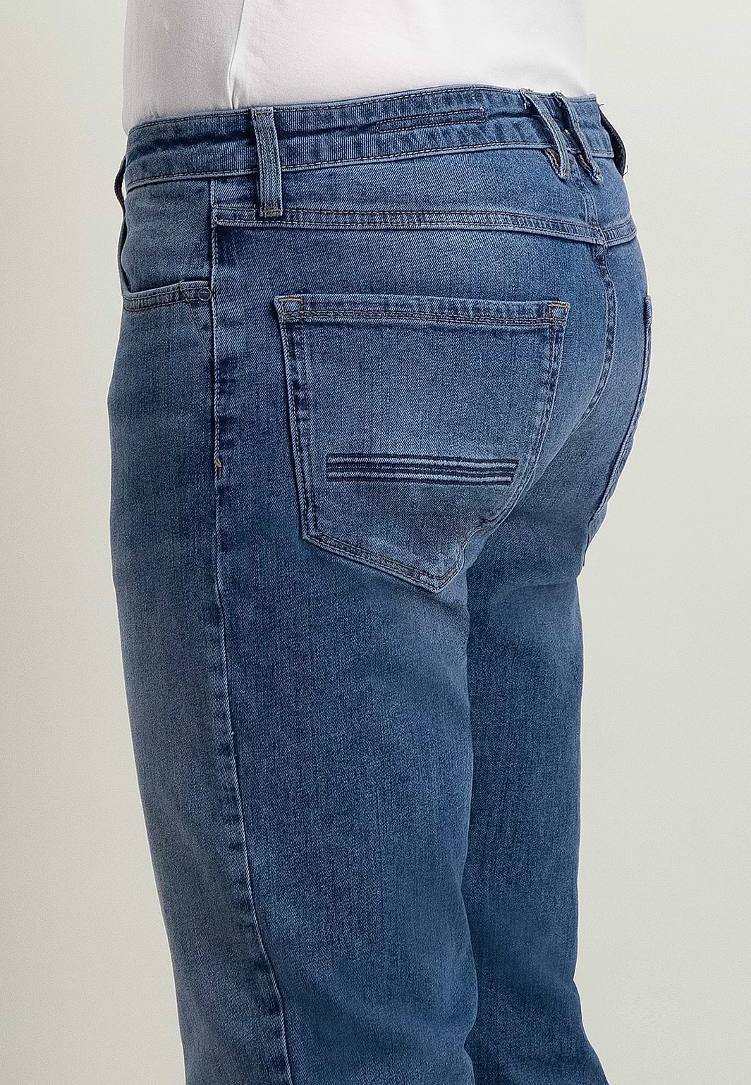 Jean-5-poches-RACER-coupe-classique-en-denim-stretch