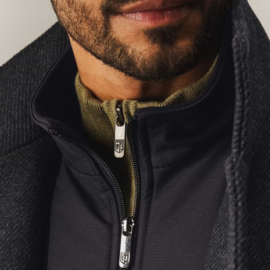 Detachable Insert Coat with removable zip insert