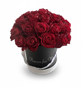 red roses flower box