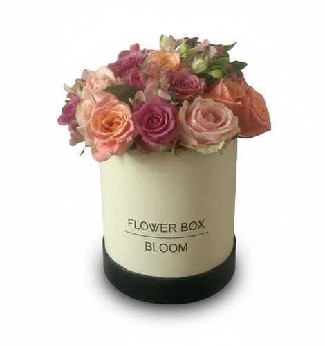 pink flower box