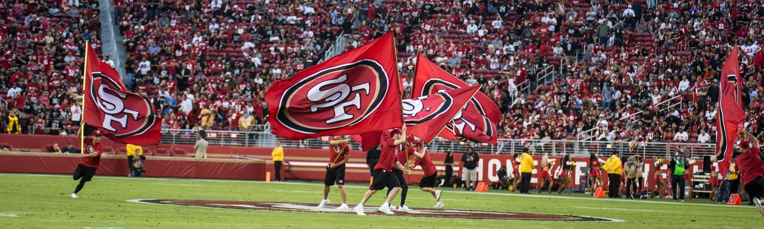 49ers vs Raiders - Partido - Bandera San Prancisco