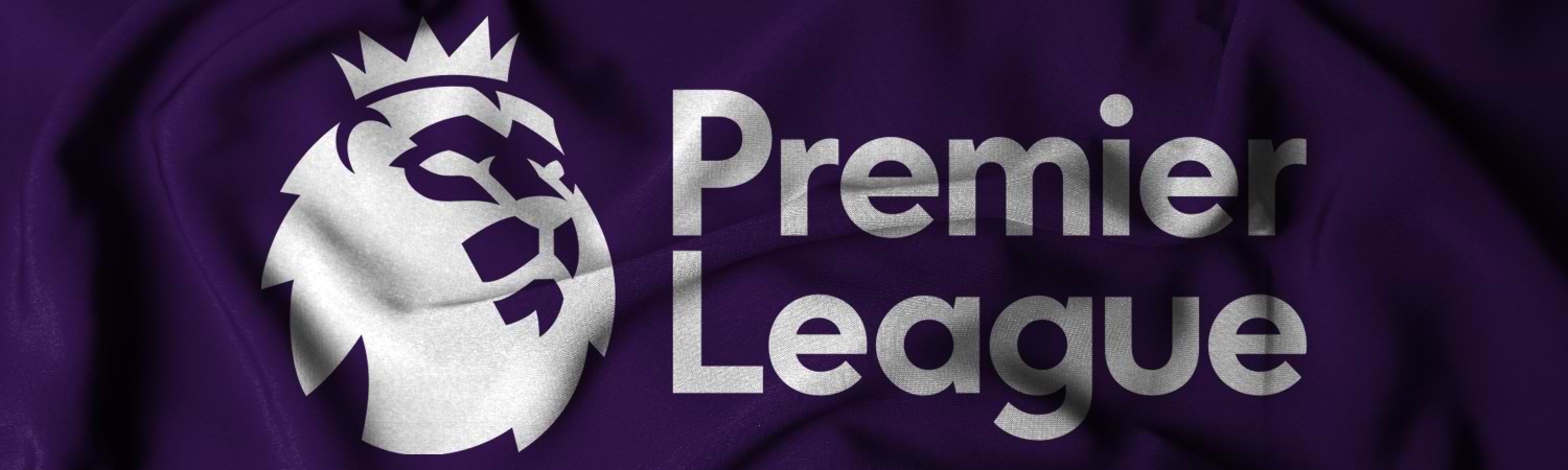 logo de premier league futbol soccer - en una bandera
