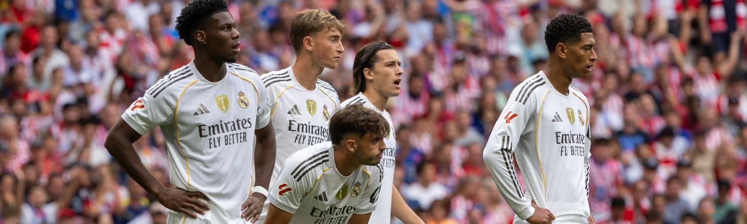 Equipo del Real Madrid en partido