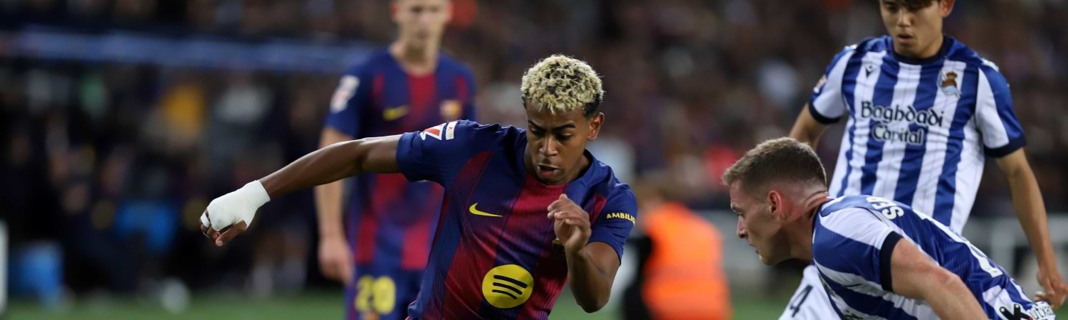 Partido entre el real sociedad y Barcelona