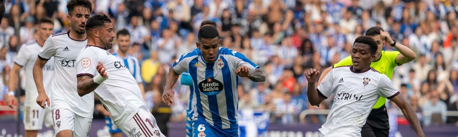 Albacete vs Coruña en un partido del 2022 en Galicia