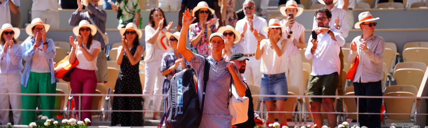Jannik Sinner en el campeonato de rolex Wimbledon 2026