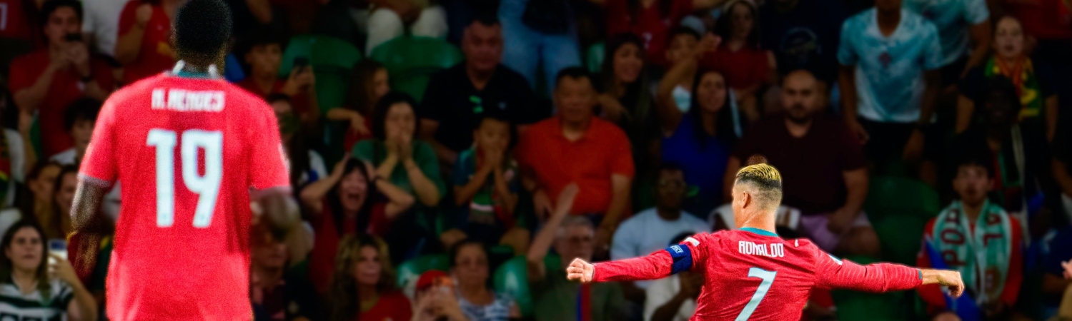Cristiano Ronaldo en el Portugal vs Noruega de Nations Lague 2026