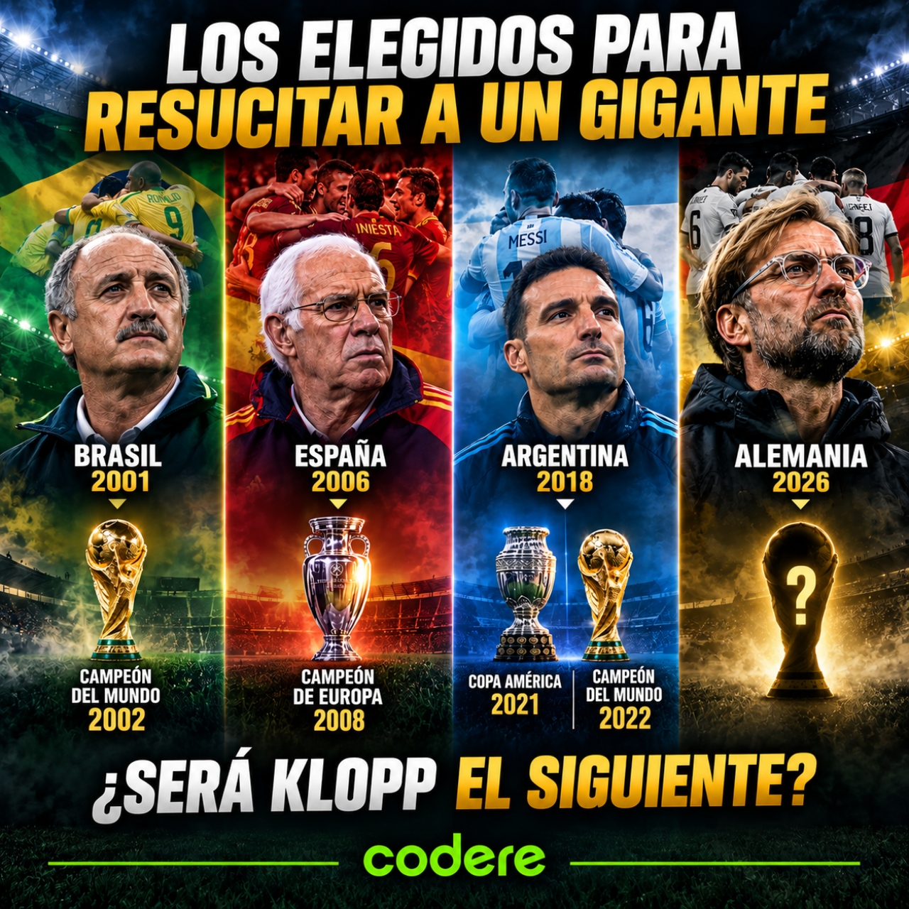 directores de las mejores selecciones de fútbol mundial