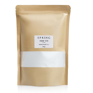 פניני שעווה בריח FRENCH MUSK בצבע לבן- 1 ק"ג+30 פתילים