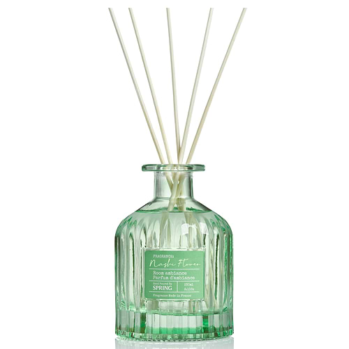 מפיץ ריח ירוק שקוף 230 ml, קולקציה RIBS בניחוח NASHI FLOWER 