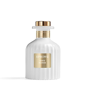 מפיץ ריח לבן זהב 150ml, קולקציה RIBS בניחוח WHITE FLOWER