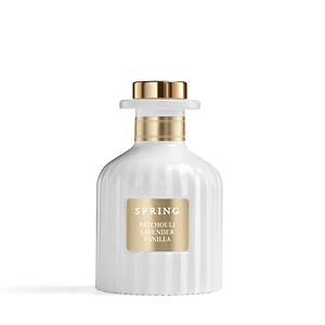 מפיץ ריח לבן זהב 150 ml, קולקציה RIBS בניחוח PATCHOULI LAVENDER VANILLA