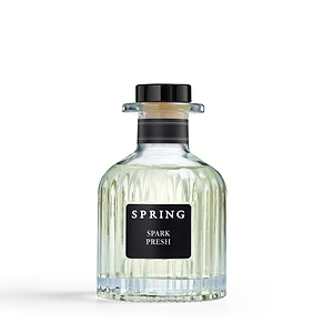 מפיץ ריח שקוף שחור 150 ml, קולקציה RIBS בניחוח SPARK FRESH
