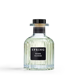 מפיץ ריח שקוף שחור 150ml, קולקציה RIBS בניחוח WHITE FLOWER