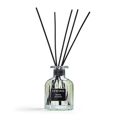 מפיץ ריח שקוף שחור 150ml, קולקציה RIBS בניחוח WHITE FLOWER