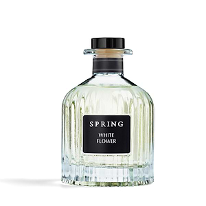 מפיץ ריח שקוף שחור 230ml, קולקציה RIBS בניחוח WHITE FLOWER