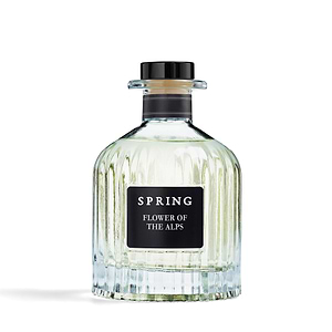 מפיץ ריח שקוף שחור 230 ml, קולקציה RIBS בניחוח FLOWER OF THE ALPS