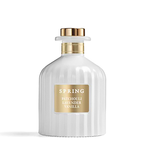 מפיץ ריח לבן זהב 230 ml, קולקציה RIBS בניחוח PATCHOULI LAVENDER VANILLA