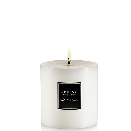 נר ריחני לבן - אוף וויט WHITE FLOWER 10*10