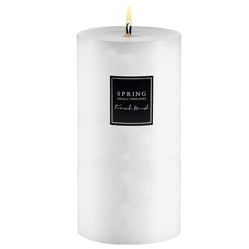 נר ריחני לבן גודל FRENCH MUSK  11.5*20