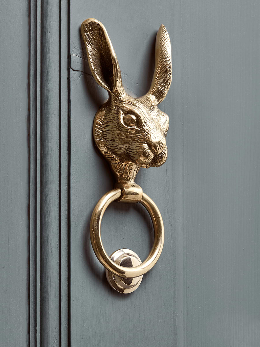 Hare Door Knocker – Solid Brass