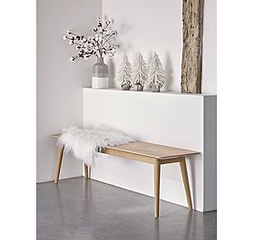 Chevron Oak Bench