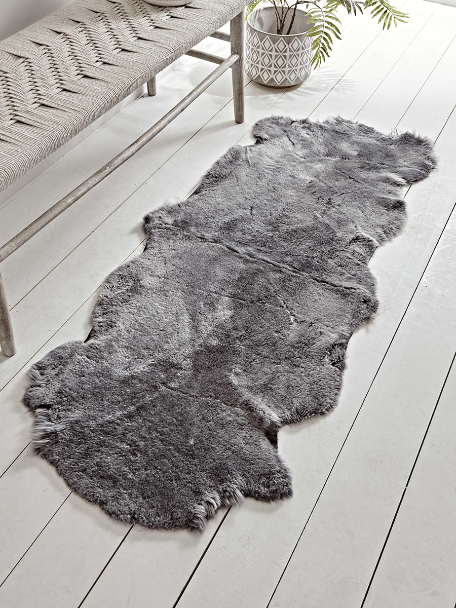 Shorthaired Graphite Sheepskin - Double