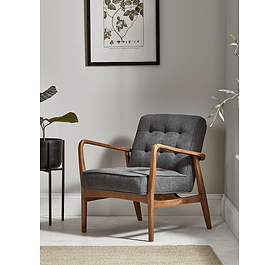 Mid Century Armchair - Linen