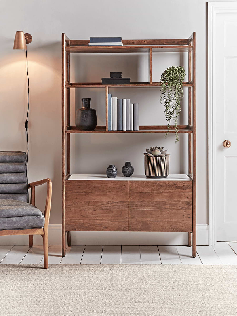 Marble Topped Shelf Unit