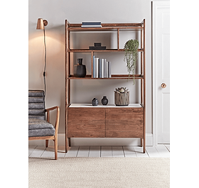 Marble Topped Shelf Unit