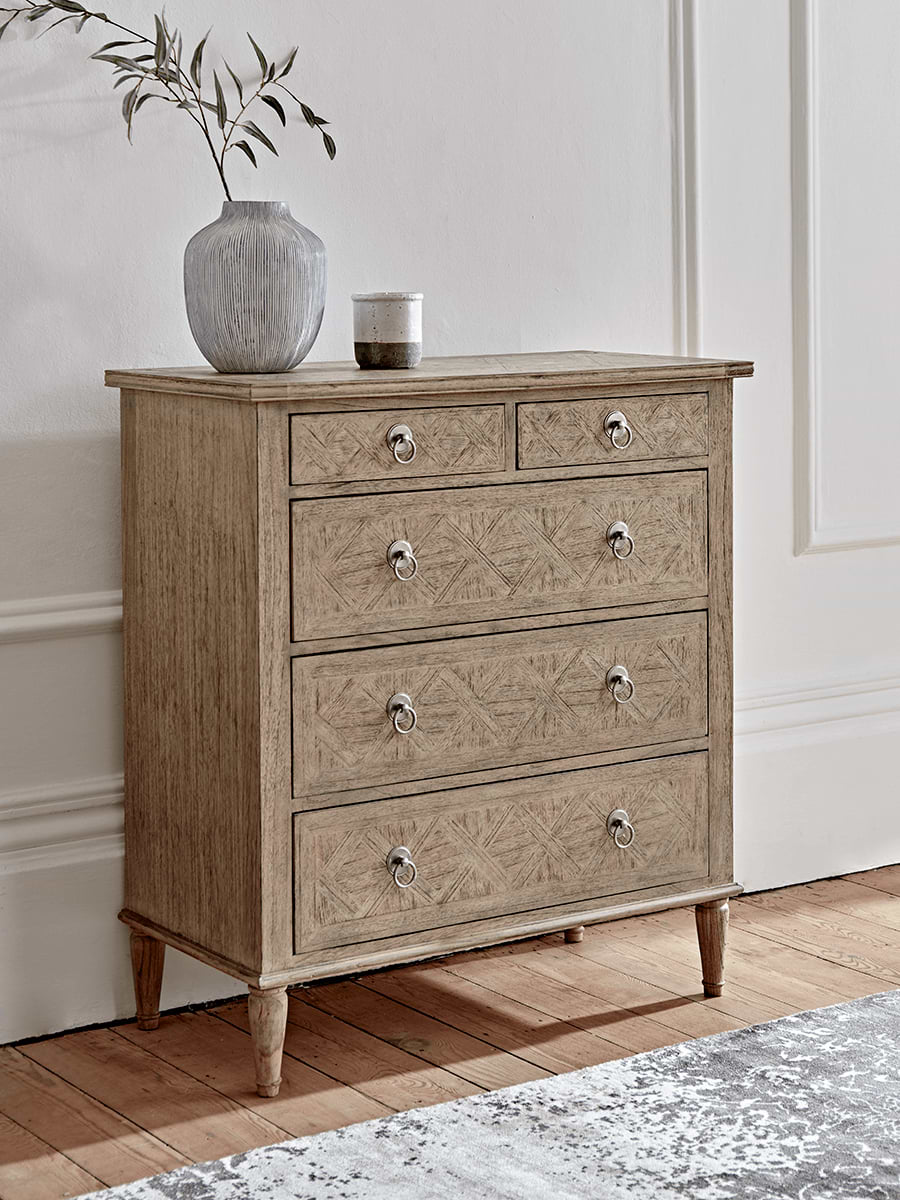 Geometric Parquet Chest Of Drawers