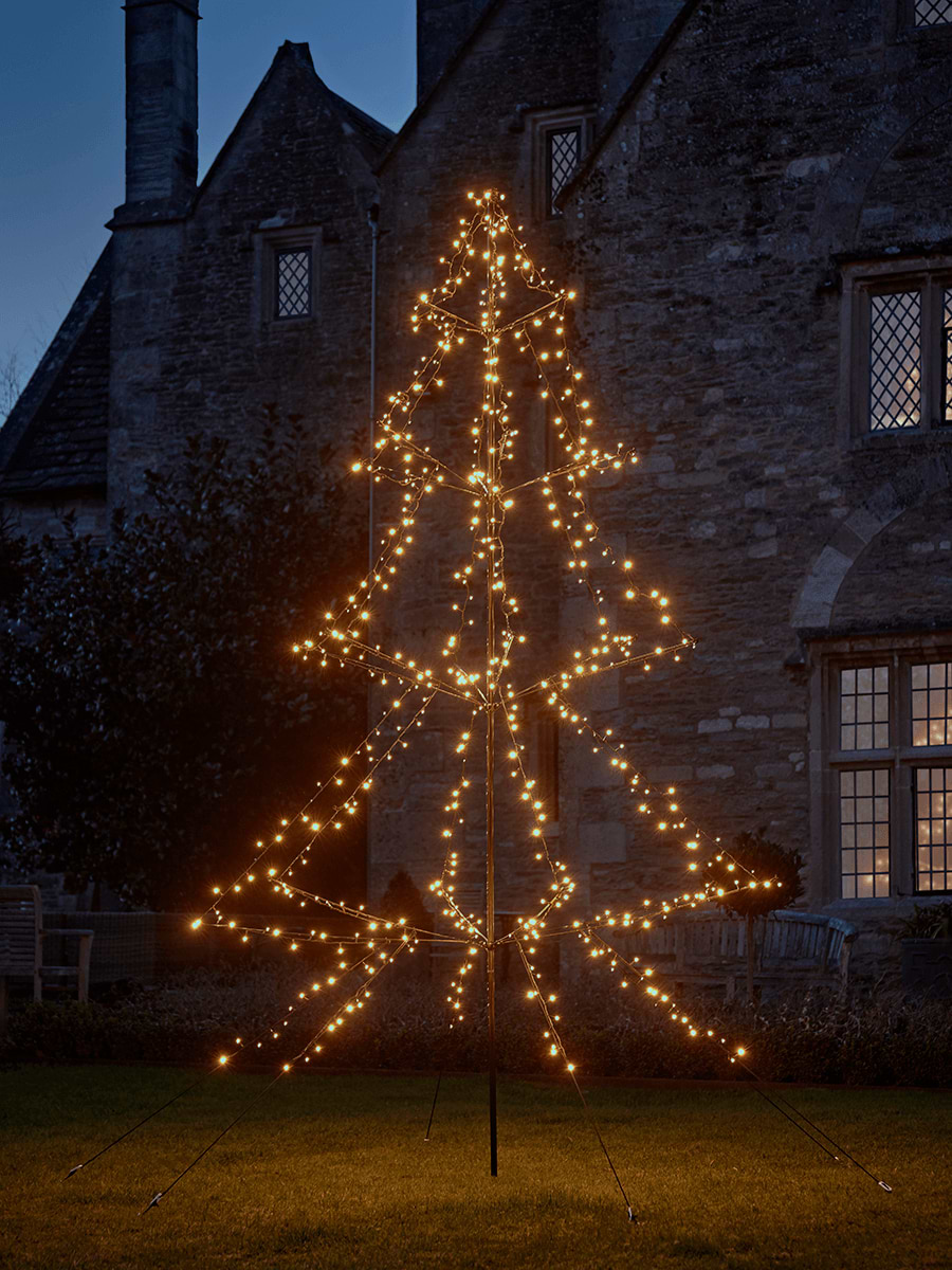 Outdoor Light Up Tiered Tree - 3m