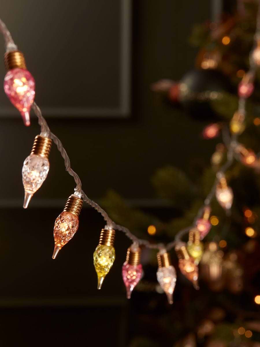 Vintage Style String Lights - Pastel Mix