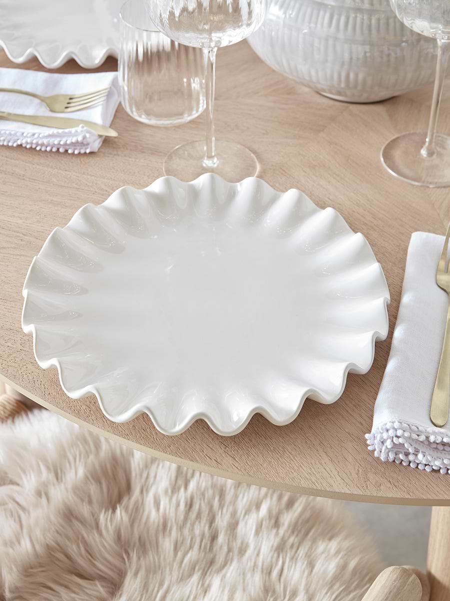 Ruffled Serving Platter